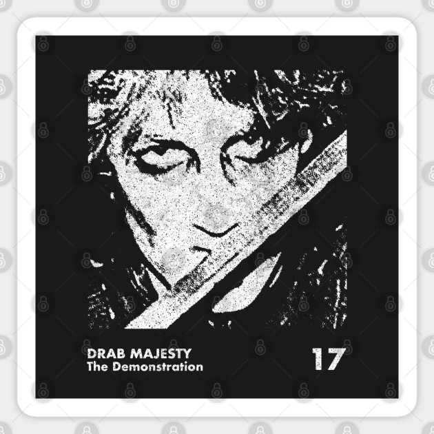 Drab Majesty / Minimalist Graphic Artwork Design Sticker by saudade